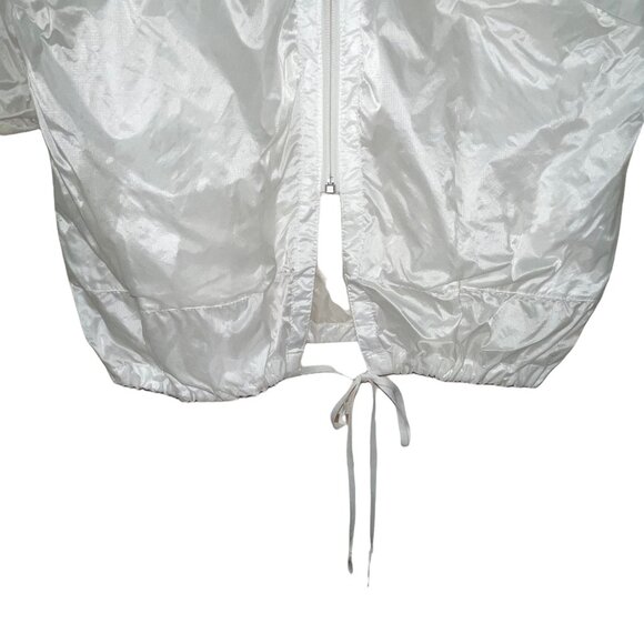 Nike Women's Transparent White Hooded Packable Training Jacket Mid Length Small - Picture 5 of 10